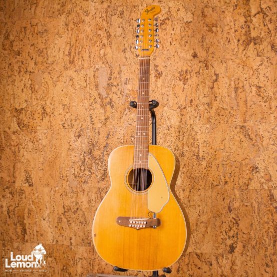 Fender Villager Natural 1960s USA /w Adeline Piezo Pickup электроакустическая гитара