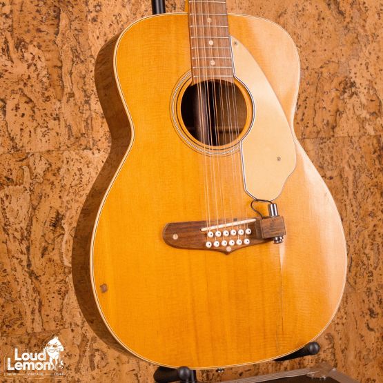Fender Villager Natural 1960s USA /w Adeline Piezo Pickup электроакустическая гитара