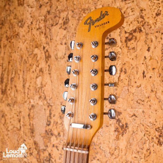 Fender Villager Natural 1960s USA /w Adeline Piezo Pickup электроакустическая гитара