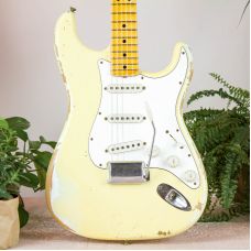 Fender Custom Shop Stratocaster 1969 Heavy Relic Aged Vintage White 2013 USA электрогитара
