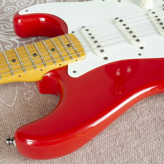 Fender American Vintage Hot Rod 50's Stratocaster Fiesta Red 2013 USA электрогитара
