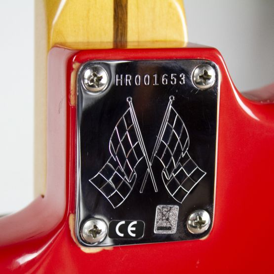 Fender American Vintage Hot Rod 50's Stratocaster Fiesta Red 2013 USA электрогитара