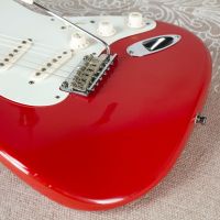 Fender American Vintage Hot Rod 50's Stratocaster Fiesta Red 2013 USA электрогитара