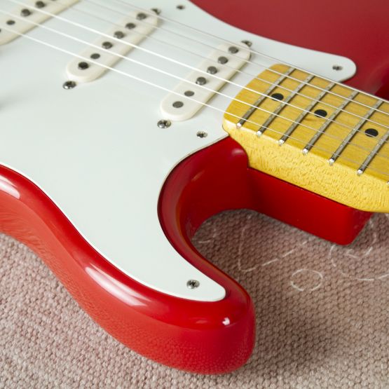 Fender American Vintage Hot Rod 50's Stratocaster Fiesta Red 2013 USA электрогитара