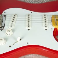 Fender American Vintage Hot Rod 50's Stratocaster Fiesta Red 2013 USA электрогитара