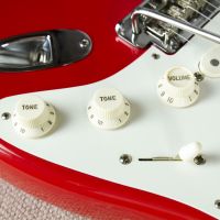 Fender American Vintage Hot Rod 50's Stratocaster Fiesta Red 2013 USA электрогитара