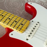 Fender American Vintage Hot Rod 50's Stratocaster Fiesta Red 2013 USA электрогитара