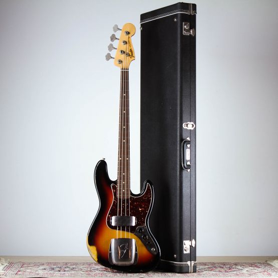 Fender Custom Shop 1964 Jazz Bass Relic Sunburst 2006 USA бас-гитара