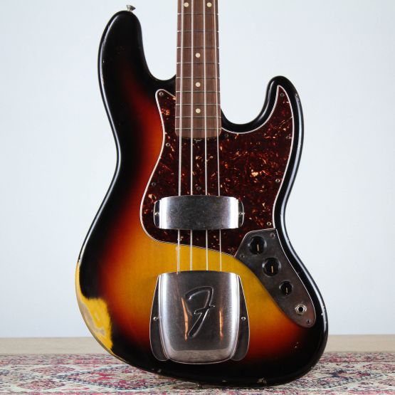 Fender Custom Shop 1964 Jazz Bass Relic Sunburst 2006 USA бас-гитара