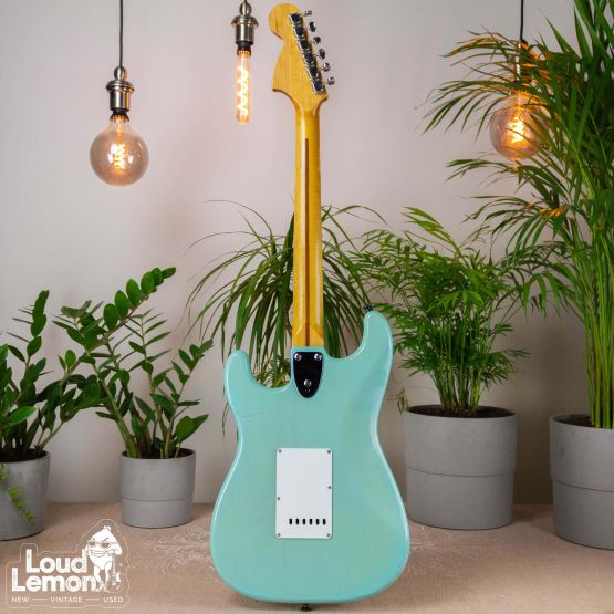 Fernandes Stratocaster Transperent Blue 1973 Japan электрогитара