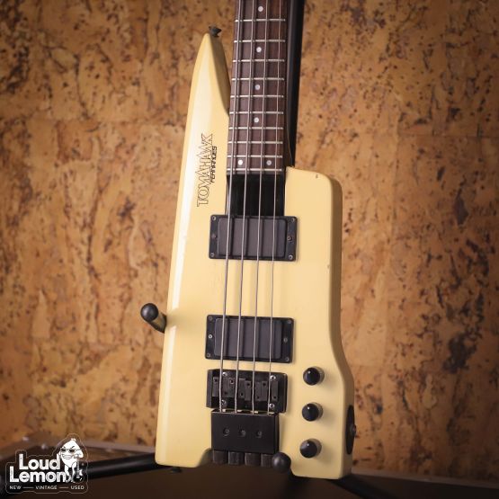 Fernandes Tomahawk Headless Bass Pearl White 1980's Japan бас-гитара