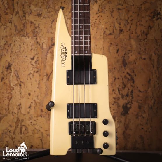 Fernandes Tomahawk Headless Bass Pearl White 1980's Japan бас-гитара