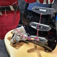 Fender Stratocaster Richie Kotzen See Thru White 2006 Japan электрогитара