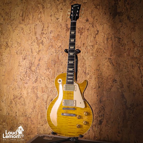 Gibson Custom Shop 1959 Les Paul Standard Reissue R9 VOS Lemon Burst 2014 USA электрогитара