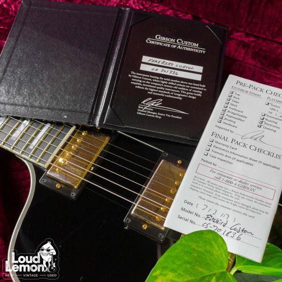 Gibson Custom Shop Firebird Custom Ebony 2017 USA электрогитара