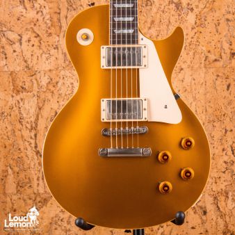 Gibson Custom Shop Historic Collection 1957 Les Paul Gold Top Reissue R7 Antique Gold 2002 USA элктрогитара