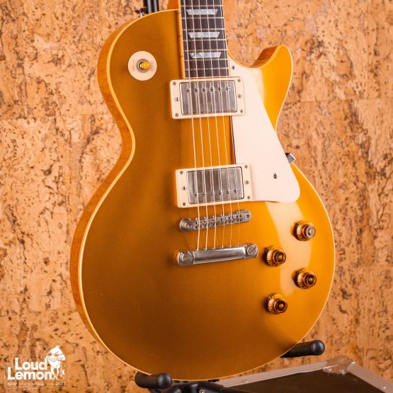 Gibson Custom Shop Historic Collection 1957 Les Paul Gold Top Reissue R7 Antique Gold 2002 USA элктрогитара