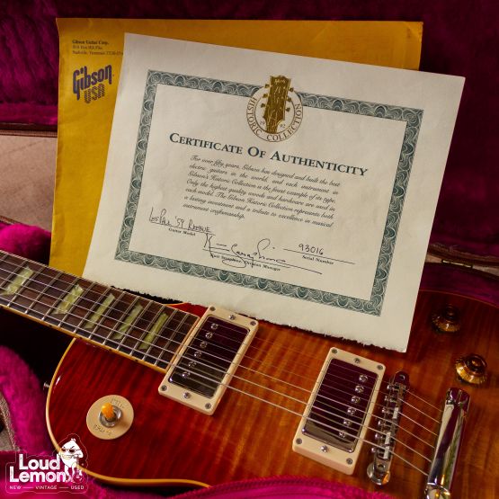 Gibson Custom Shop Historic Collection '59 Les Paul Flametop Reissue R9 Sunburst 1993 USA электрогитара