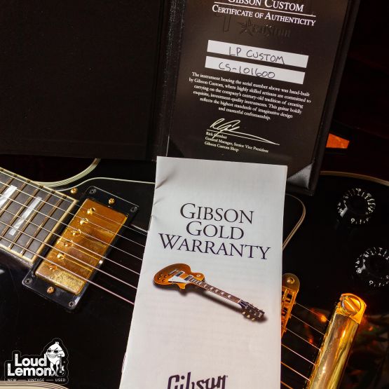 ‌Gibson Custom Shop Les Paul Custom Ebony 2010 USA электрогитара