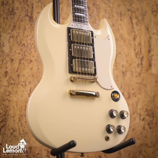 Gibson Custom Shop SG Custom 3-Pickup Alpine White 1997 USA электрогитара