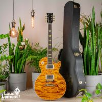 Gibson Custom Shop Special Order Les Paul Korina Classic Quilt Top Translucent Amber 1998 USA электрогитара