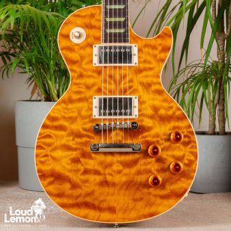 Gibson Custom Shop Special Order Les Paul Korina Classic Quilt Top Translucent Amber 1998 USA электрогитара