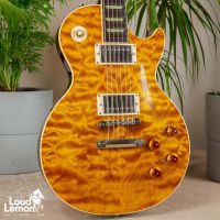 Gibson Custom Shop Special Order Les Paul Korina Classic Quilt Top Translucent Amber 1998 USA электрогитара