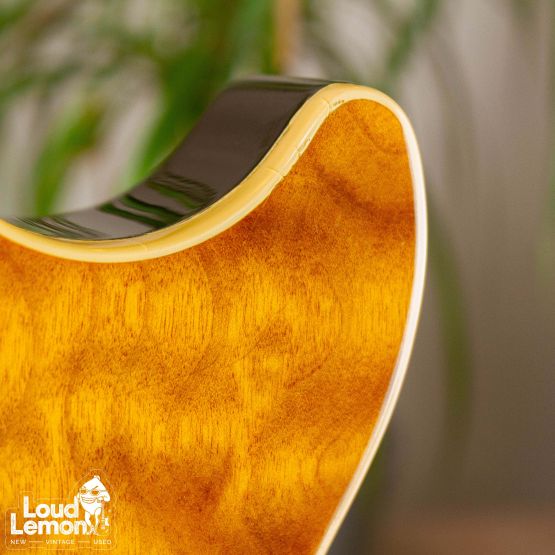 Gibson Custom Shop Special Order Les Paul Korina Classic Quilt Top Translucent Amber 1998 USA электрогитара