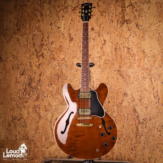 Gibson ES-335 Dot Figured Trans Brown 2000 USA электрогитара