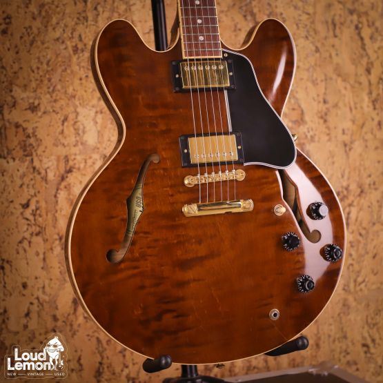 Gibson ES-335 Dot Figured Trans Brown 2000 USA электрогитара