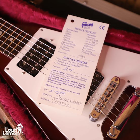 Gibson Flying V '67 Reissue Cherry 1999 USA электрогитара