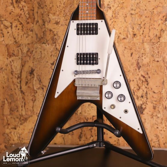 Gibson Flying V '67 Reissue w/ Maestro Vibrola Vintage Sunburst 1991 USA электрогитара