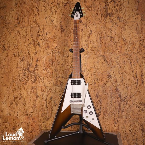 Gibson Flying V '67 Reissue w/ Maestro Vibrola Vintage Sunburst 1991 USA электрогитара