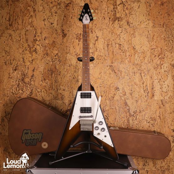 Gibson Flying V '67 Reissue w/ Maestro Vibrola Vintage Sunburst 1991 USA электрогитара