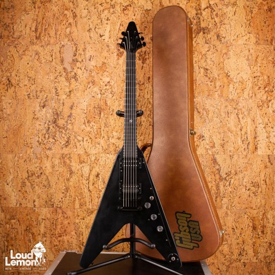 Gibson Gothic Flying V Satin Black 2001 USA электрогитара