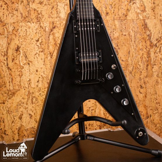 Gibson Gothic Flying V Satin Black 2001 USA электрогитара