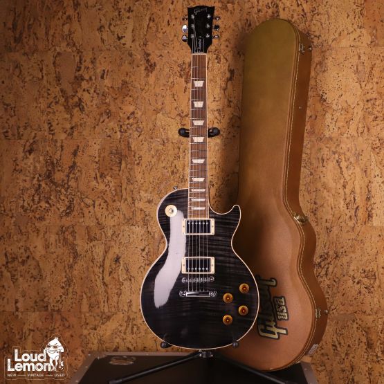 Gibson Les Paul Standard 2016 T Trans Black USA электрогитара