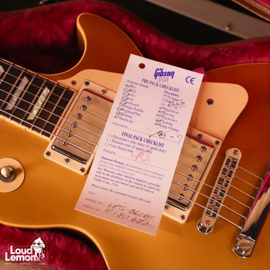 Gibson Les Paul Standard Bullion Gold 2001 USA электрогитара