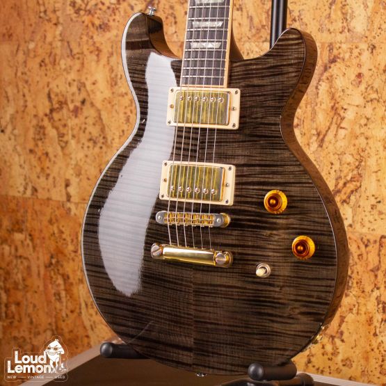 Gibson Les Paul Standard Double Cutaway Plus Trans Black 2001 USA электрогитара
