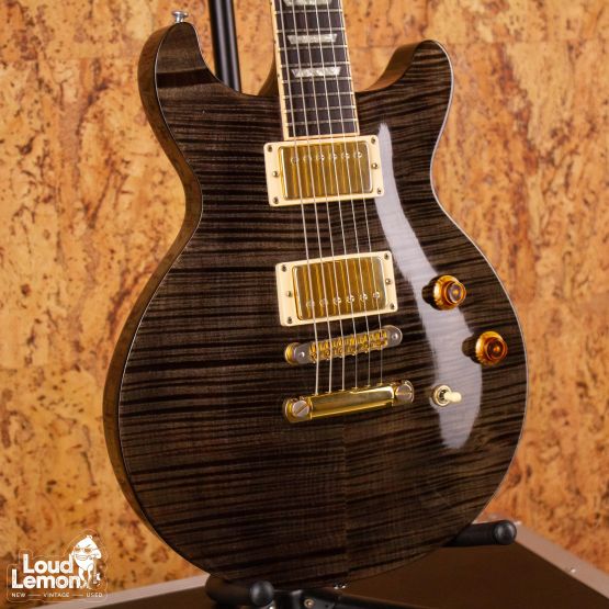 Gibson Les Paul Standard Double Cutaway Plus Trans Black 2001 USA электрогитара