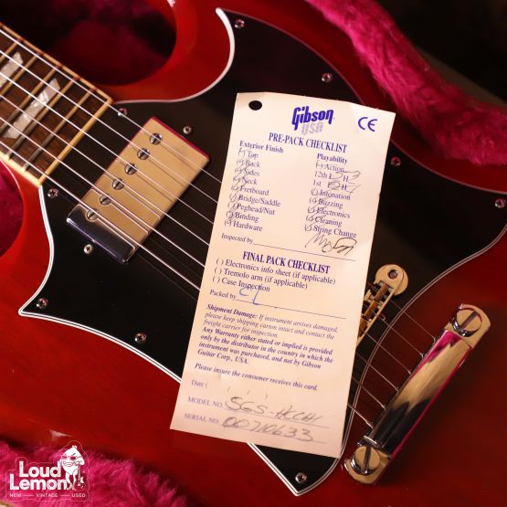 Gibson SG Standard Heritage Cherry 2000 USA электрогитара