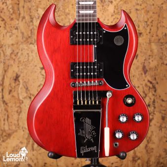 Gibson SG Standard '61 Faded Maestro Vibrola Vintage Cherry 2022 USA электрогитара