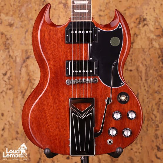 Gibson SG Standard '61 Sideways Vibrola Vintage Cherry 2022 USA электрогитара