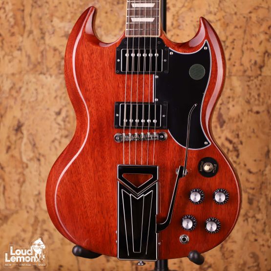 Gibson SG Standard '61 Sideways Vibrola Vintage Cherry 2022 USA электрогитара