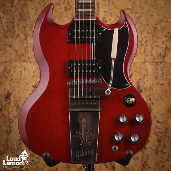 Gibson SG Standard ‘61 Faded Maestro Vibrola Vintage Cherry 2024 USA электрогитара