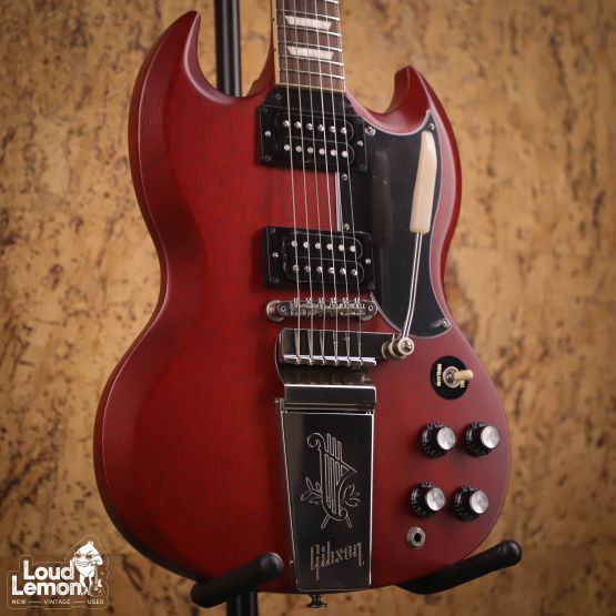 Gibson SG Standard ‘61 Faded Maestro Vibrola Vintage Cherry 2024 USA электрогитара