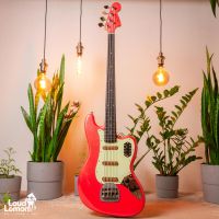 ‌Grass Roots G-T-64B L'Arc~en~Ciel Tetsuya Signature Bass IV Sparkle Fiesta Red 2000's Korea бас-гитара