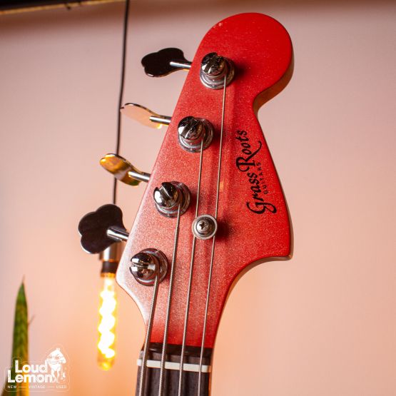 ‌Grass Roots G-T-64B L'Arc~en~Ciel Tetsuya Signature Bass IV Sparkle Fiesta Red 2000's Korea бас-гитара