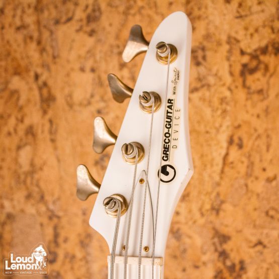 Greco JJB-L75 Limited Edition Bass All White 1987 Japan бас-гитара