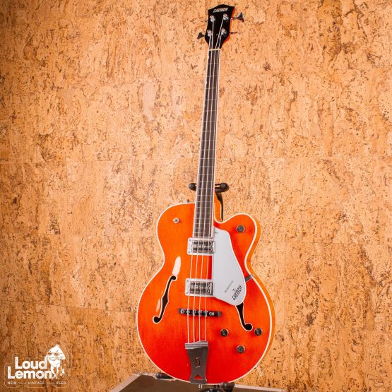 Gretsch 6119B Broadkaster Bass Orange 1999 Japan бас-гитара